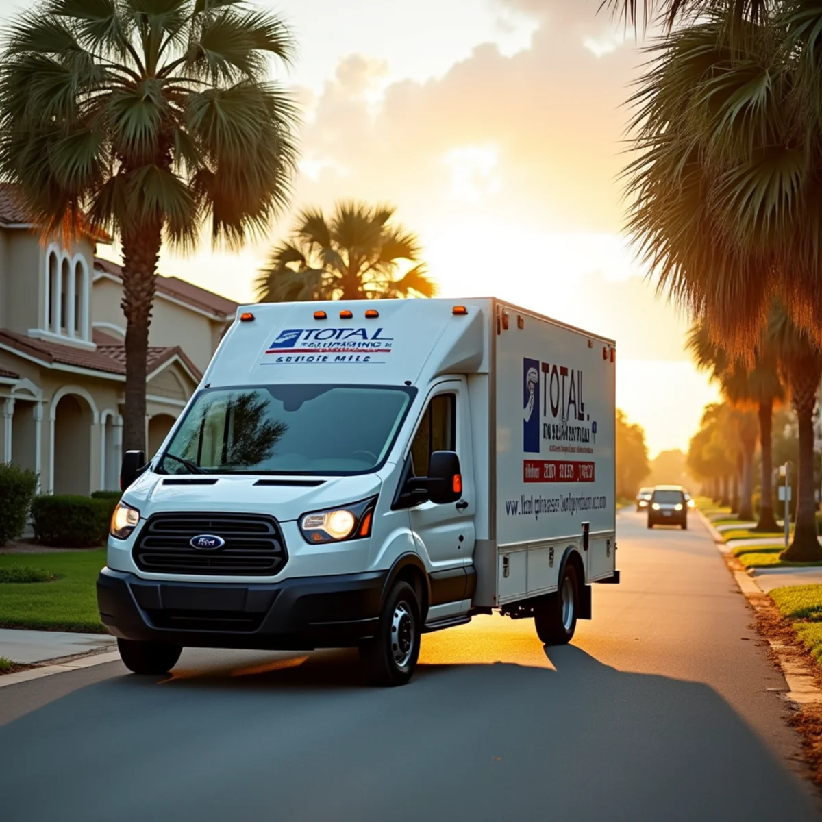 Total Plumbing & Construction service vehicle in Sanford, FL