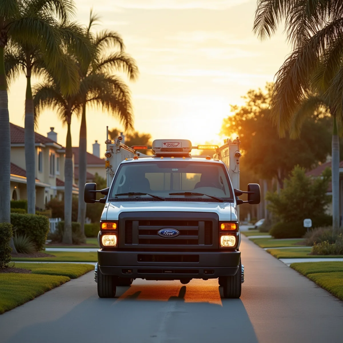 Total Plumbing & Construction service vehicle in Sorrento, FL