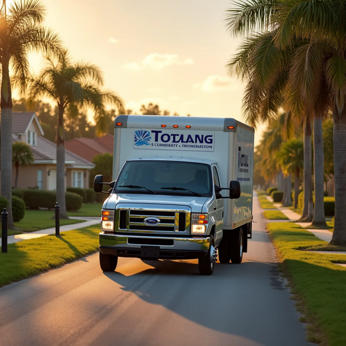 Total Plumbing & Construction service vehicle in St. Cloud, FL